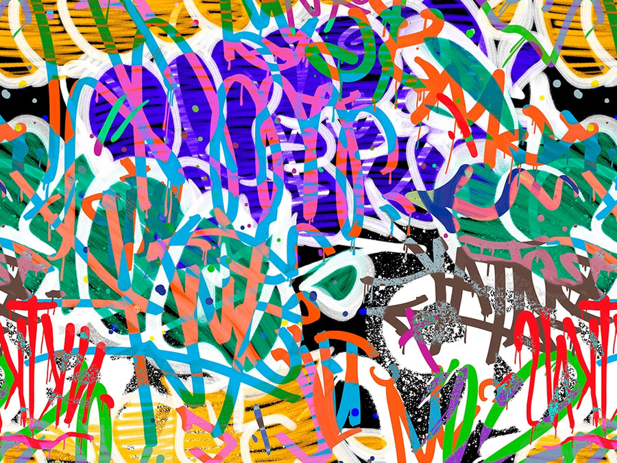 Jet Set Graffiti Vinyl Wrap Pattern~Rwraps Series 914 Digitally Printed Vinyl Wrap~0