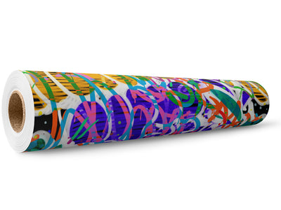 Jet Set Graffiti Wrap Film Wholesale Roll~Rwraps Series 914 Digitally Printed Vinyl Roll~5