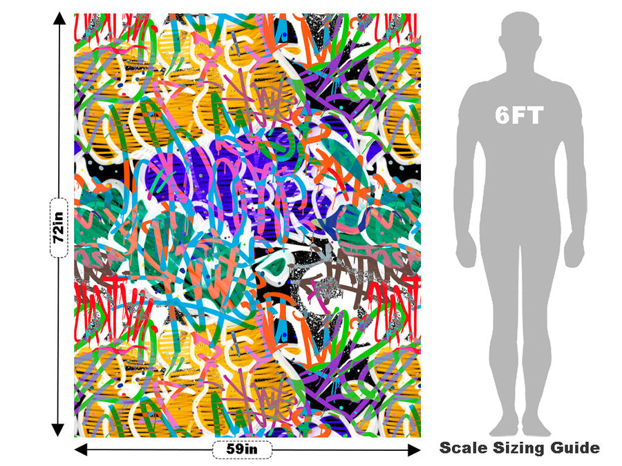 Jet Set Graffiti Vehicle Wrap Scale~Rwraps Series 914 Jet Set Graffiti Measurements~1