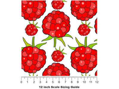 Jewel White Fruit Vinyl Film Pattern Size 12 inch Scale~Rwraps Jewel White Fruit Sizing Chart~2