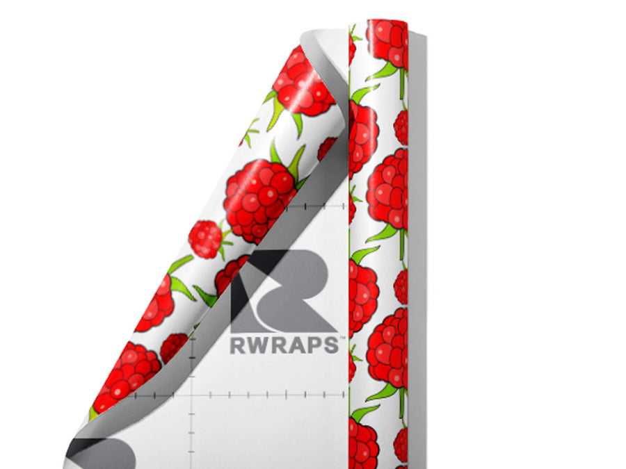 Jewel White Fruit Wrap Film Sheets~Rwraps Series 914 Jewel White Fruit Scrolled Sheet~3