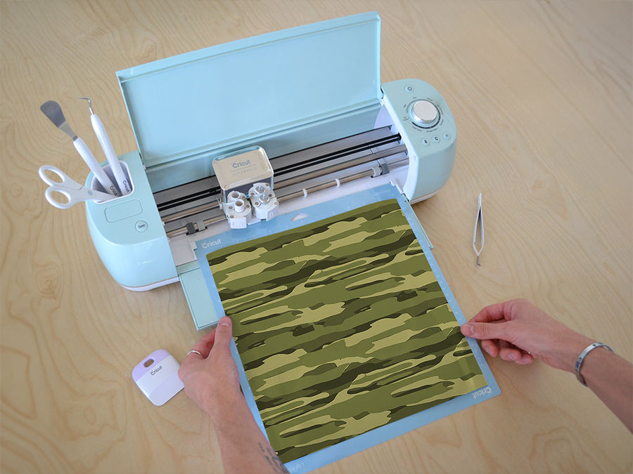 jigsaw tropics camouflage Cricut Compatible Vinyl