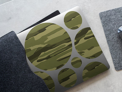 jigsaw tropics camouflage DIY Laptop Stickers