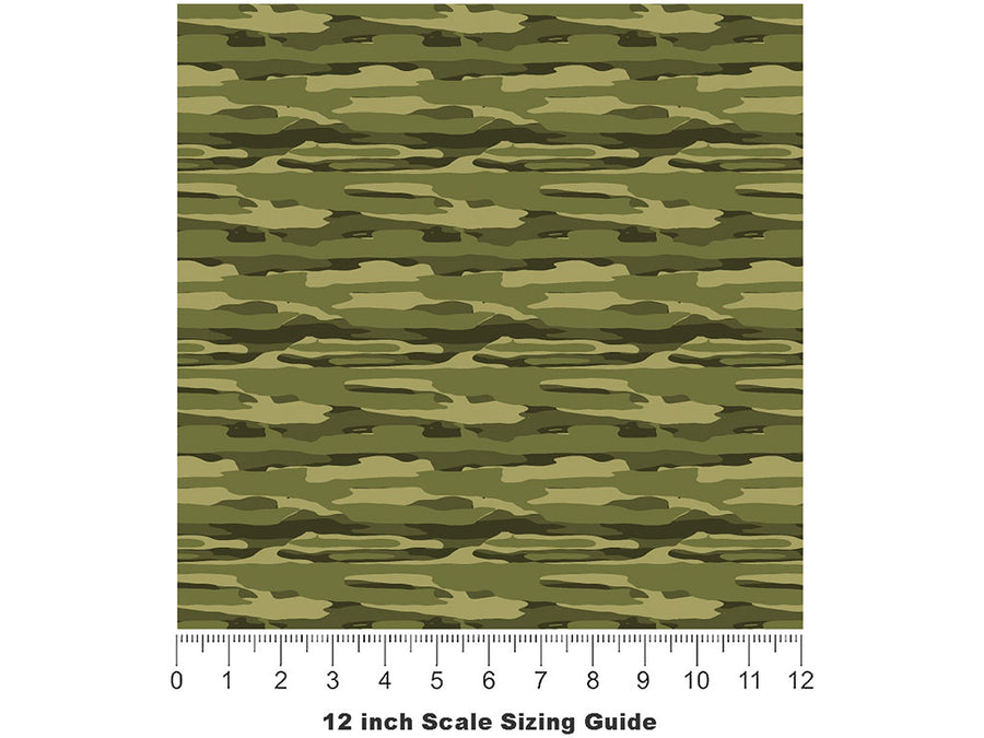 Jigsaw Tropics Camouflage Vinyl Film Pattern Size 12 inch Scale~Rwraps Jigsaw Tropics Camouflage Sizing Chart~3