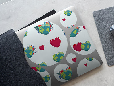 join hands heart DIY Laptop Stickers