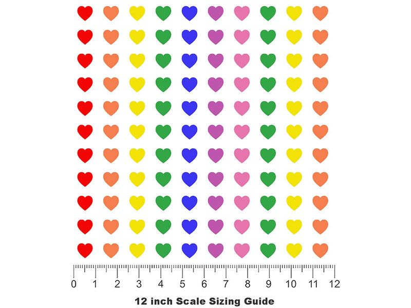 Joy Within Heart Vinyl Film Pattern Size 12 inch Scale~Rwraps Joy Within Heart Sizing Chart~2