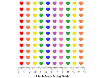 Joy Within Heart Vinyl Film Pattern Size 12 inch Scale~Rwraps Joy Within Heart Sizing Chart~2