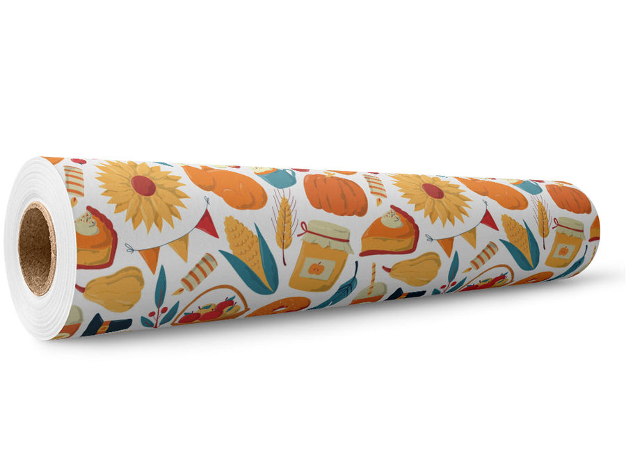 Joyful Bounty Americana Wrap Film Wholesale Roll~Rwraps Series 914 Digitally Printed Vinyl Roll~5
