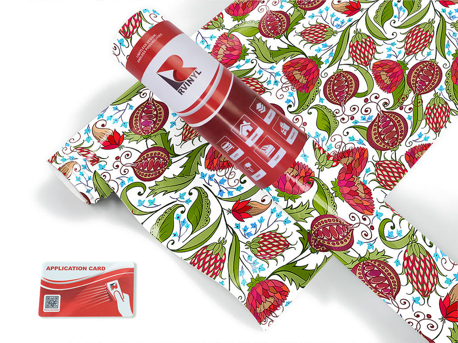 joyful dahlia floral Craft Vinyl Roll