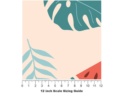 Jubilee Bush Fruit Vinyl Film Pattern Size 12 inch Scale~Rwraps Jubilee Bush Fruit Sizing Chart~2