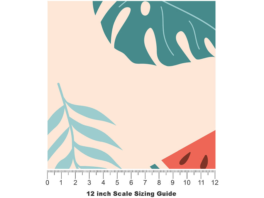 Jubilee Bush Fruit Vinyl Film Pattern Size 12 inch Scale~Rwraps Jubilee Bush Fruit Sizing Chart~2