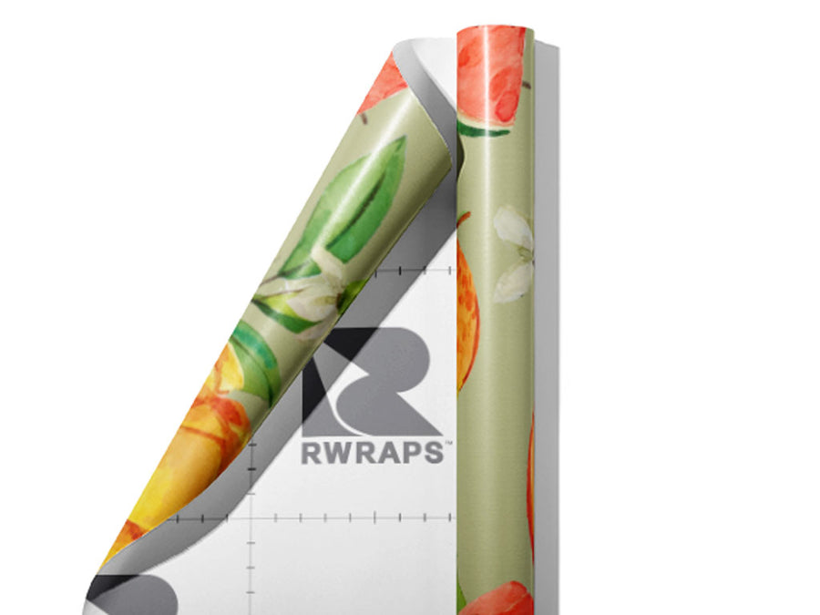 Juicy Sweet Fruit Wrap Film Sheets~Rwraps Series 914 Juicy Sweet Fruit Scrolled Sheet~3