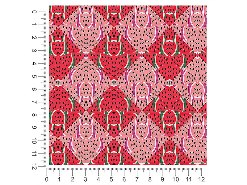 juicy watermelon mosaic 1ft x 1ft Craft Sheets