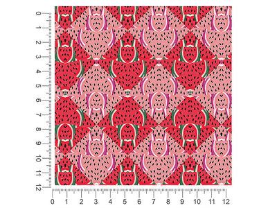 juicy watermelon mosaic 1ft x 1ft Craft Sheets