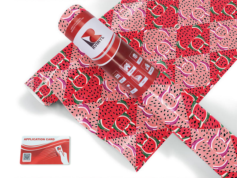 juicy watermelon mosaic Craft Vinyl Roll