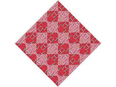 Juicy Watermelon Mosaic Vinyl Wrap Pattern