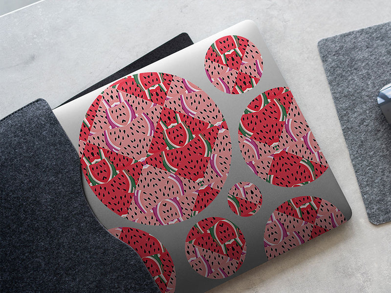 juicy watermelon mosaic DIY Laptop Stickers