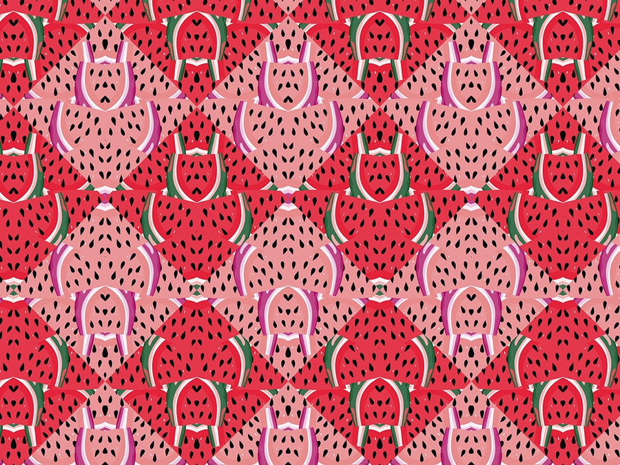 Juicy Watermelon Mosaic Vinyl Wrap Pattern~Rwraps Series 914 Digitally Printed Vinyl Wrap~0