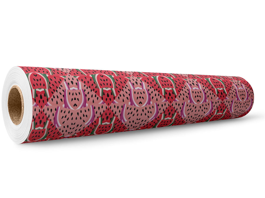 Juicy Watermelon Mosaic Wrap Film Wholesale Roll~Rwraps Series 914 Digitally Printed Vinyl Roll~5