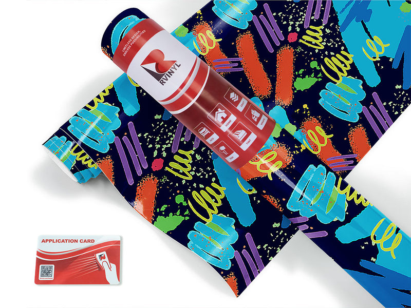 jump around retro Craft Vinyl Roll