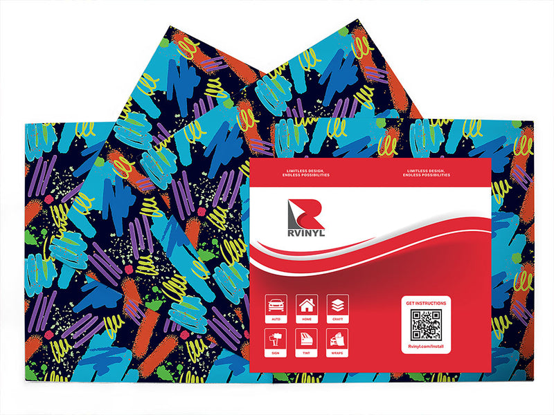jump around retro Craft Vinyl Sheet Pack