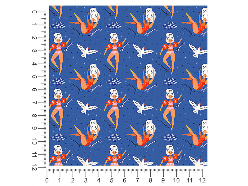jump in summertime 1ft x 1ft Craft Sheets