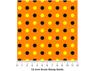 Jump Scare Polka Dot Vinyl Film Pattern Size 12 inch Scale~Rwraps Jump Scare Polka Dot Sizing Chart~2