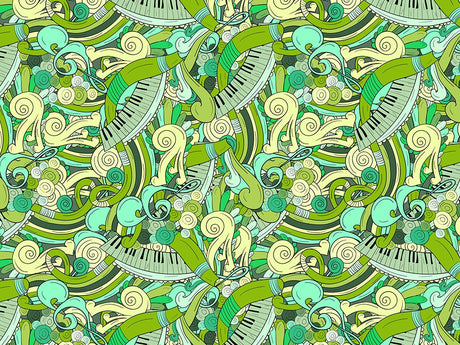 Jungle Chords Music Vinyl Wrap Pattern~Rwraps Series 914 Digitally Printed Vinyl Wrap~0