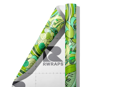 Jungle Chords Music Wrap Film Sheets~Rwraps Series 914 Jungle Chords Music Scrolled Sheet~3