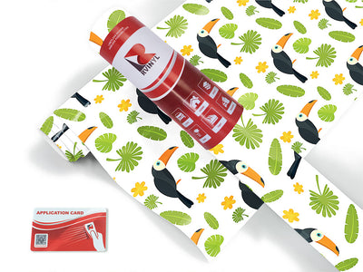 jungle greens bird Craft Vinyl Roll