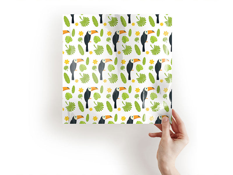 jungle greens bird Craft Sheets