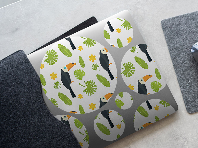 jungle greens bird DIY Laptop Stickers