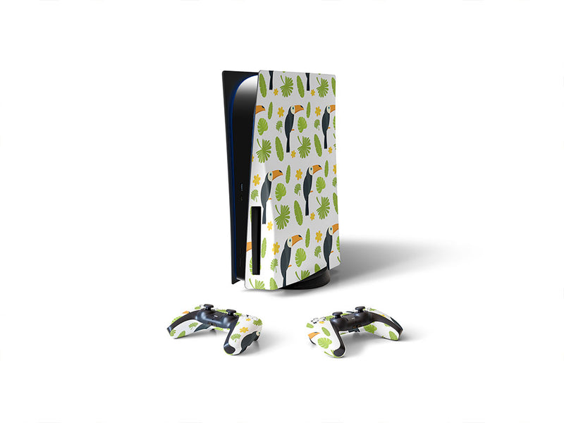jungle greens bird Sony PS5 DIY Skin