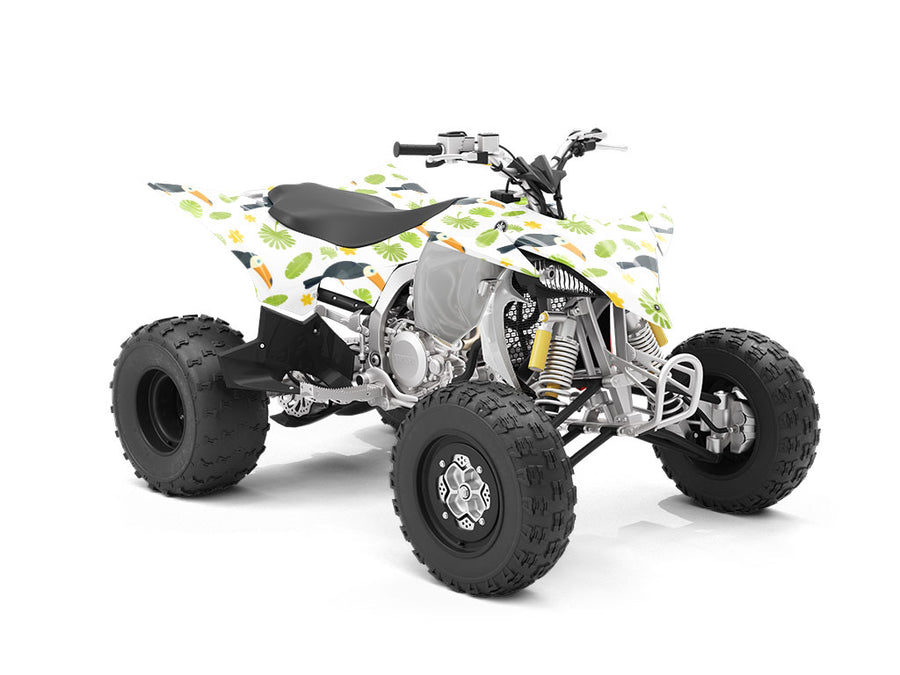 Jungle Greens Birds ATV Wrapping Vinyl