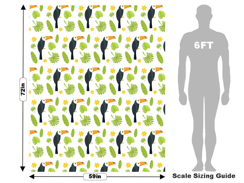Jungle Greens Birds Vehicle Wrap Scale~Rwraps Series 914 Jungle Greens Birds Measurements~1