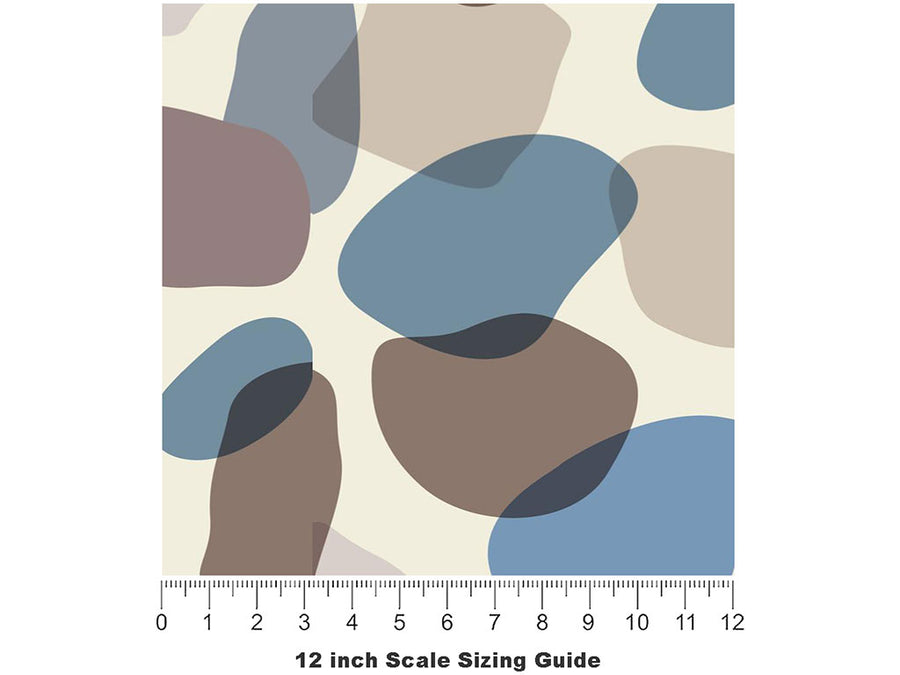 Jungle Mud Cobblestone Vinyl Film Pattern Size 12 inch Scale~Rwraps Jungle Mud Cobblestone Sizing Chart~3