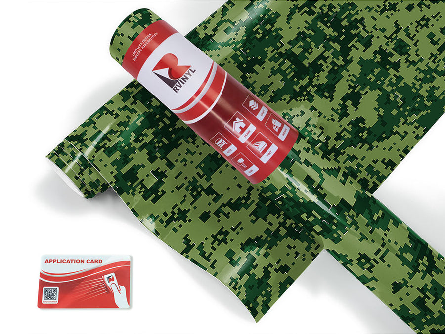 jungle pixel camouflage Craft Vinyl Roll