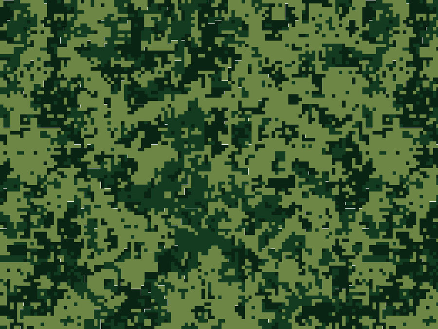 Jungle Pixel Camouflage Vinyl Wrap Pattern~Rwraps Series 914 Digitally Printed Vinyl Wrap~0