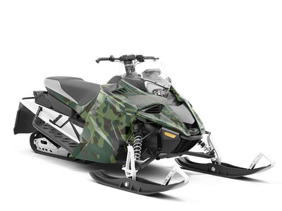 Juniper Multicam Camouflage Custom Wrapped Snowmobile