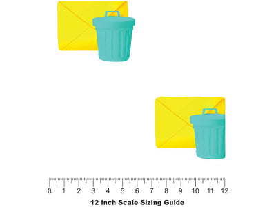 Junk Mail Technology Vinyl Film Pattern Size 12 inch Scale~Rwraps Junk Mail Technology Sizing Chart~3