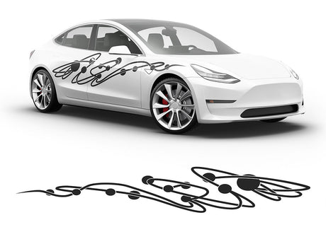 3M Matte Black Jupiter Body Graphic~Full Side Auto Decal Kit~0
