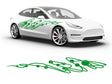 3M Bright Green Jupiter Body Graphic~Full Side Auto Decal Kit~0