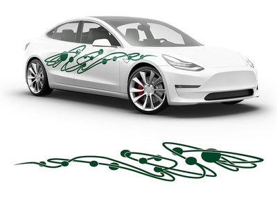 3M Dark Green Jupiter Body Graphic~Full Side Auto Decal Kit~0