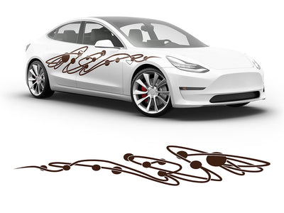 3M Brown Jupiter Body Graphic~Full Side Auto Decal Kit~0