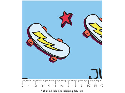 Just Cool Sport Vinyl Film Pattern Size 12 inch Scale~Rwraps Just Cool Sport Sizing Chart~2