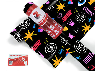 just drive abstract geometric Craft Vinyl Roll