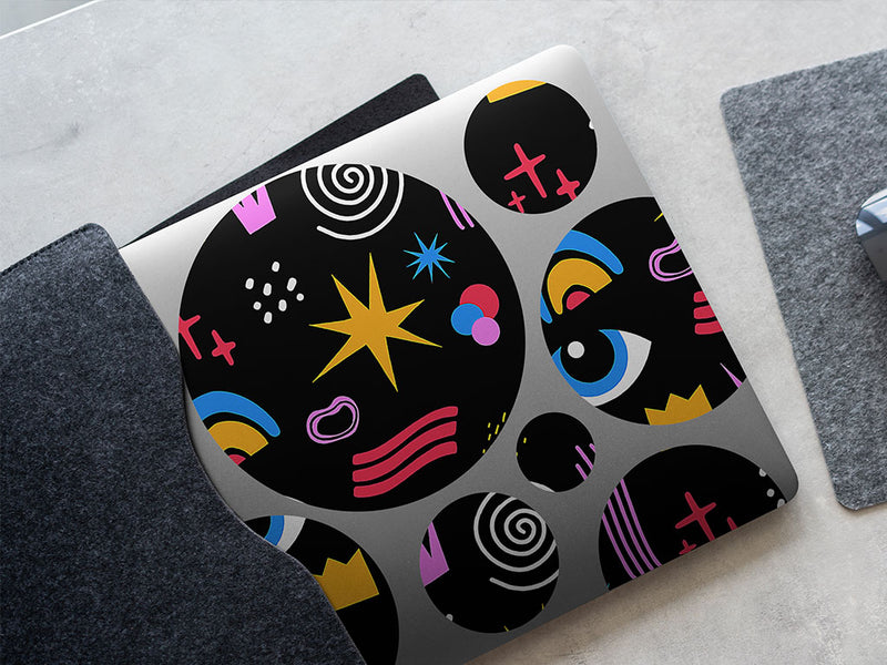 just drive abstract geometric DIY Laptop Stickers