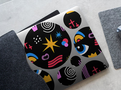 just drive abstract geometric DIY Laptop Stickers