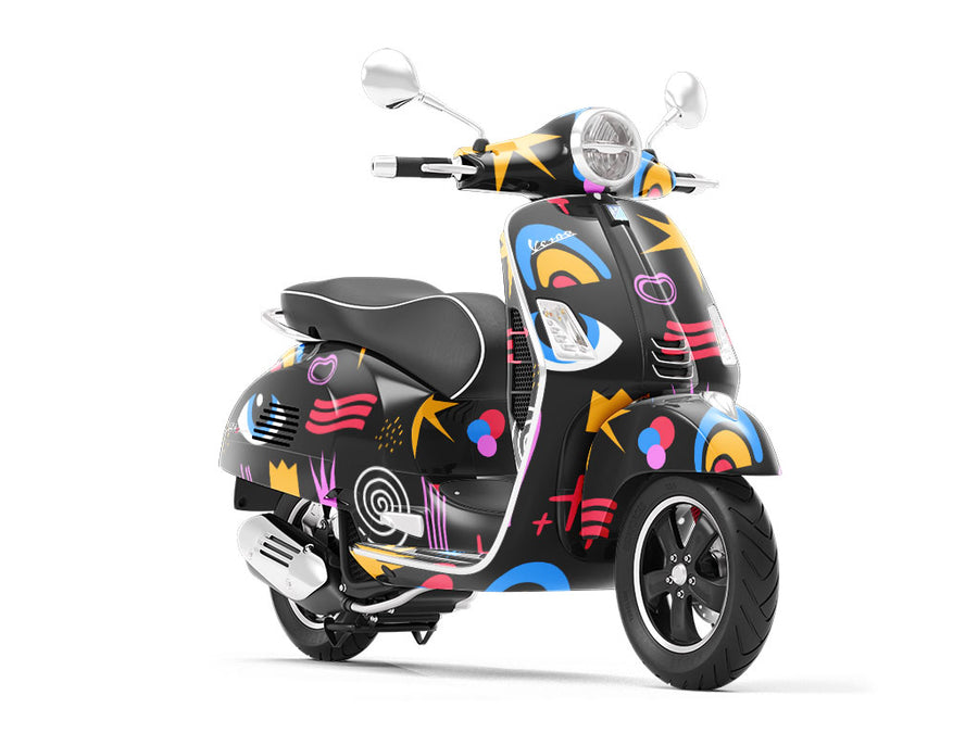 Just Drive Abstract Vespa Scooter Wrap Film