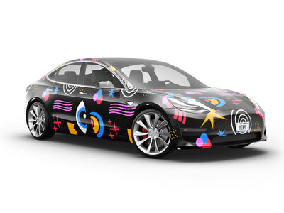 Just Drive Abstract Vehicle Vinyl Wrap
